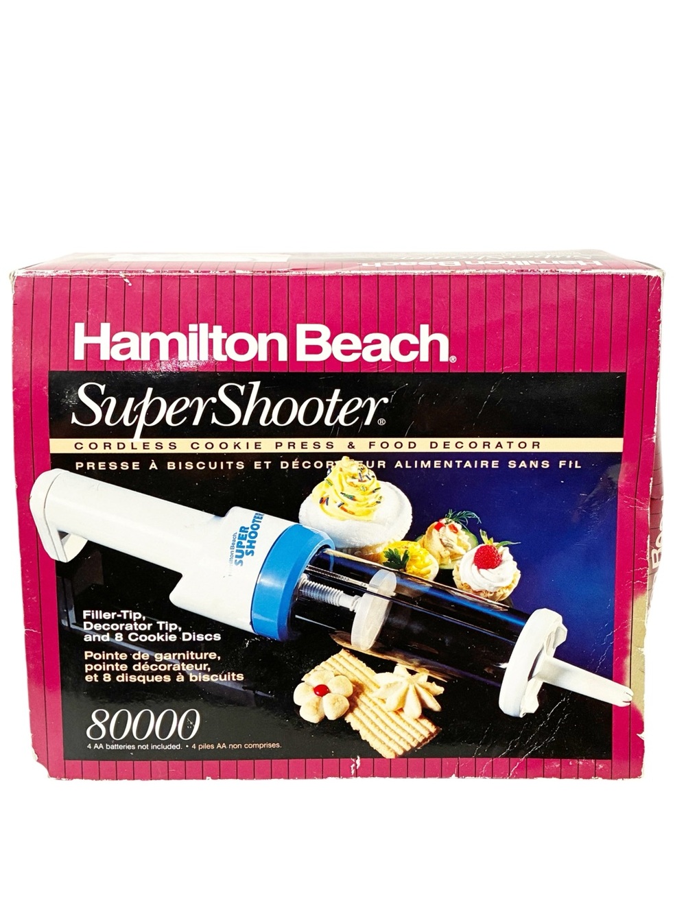 Hamilton Beach Super Shooter 80000 Cordless Cookie Press Holiday Shapes